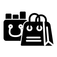 Carry Bag Icon from Cyber Monday Icon Collection (Solid Style)