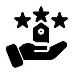 Satisfaction Rating Icon from Cyber Monday Icon Collection (Solid Style)