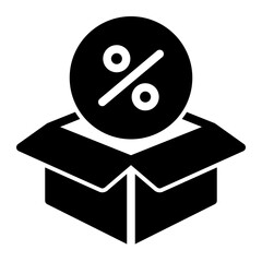 Discounted Shipping Icon from Cyber Monday Icon Collection (Solid Style)