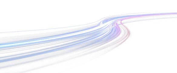 Dynamic Curved Speed Line Vortex PNG with Glowing Motion Trails Effect © Татьяна Куриленко
