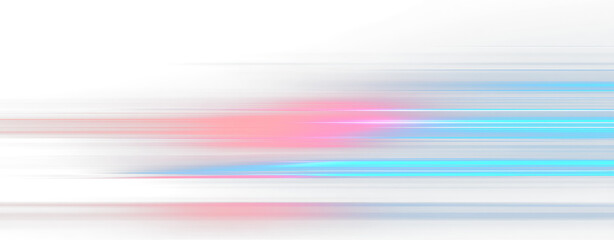 Neon Speed Lines Streaking Across Dark Digital Grid PNG Energy Trails