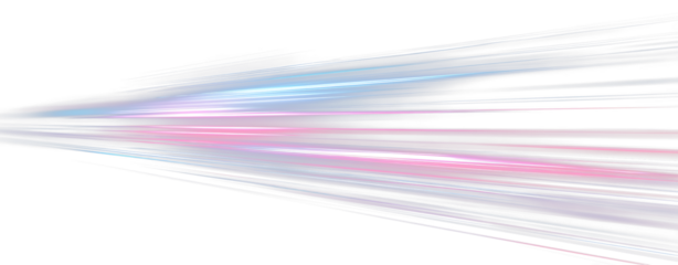Futuristic Neon Light Streaks Speed Motion PNG Digital Overlay