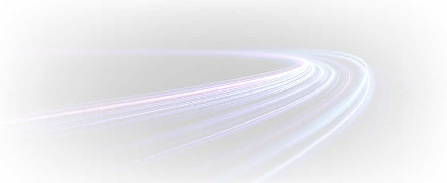 Big Data Traffic Visualization PNG High Speed Neon Data Streaming Rays