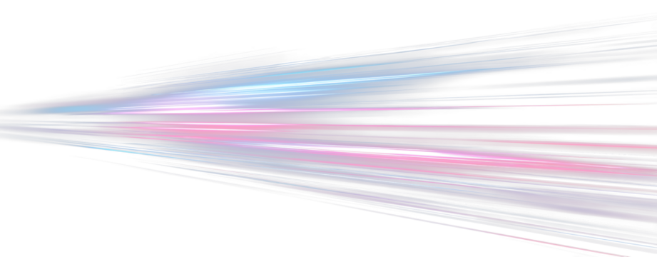 Futuristic Neon Light Streaks Speed Motion PNG Digital Overlay - Powered by Adobe