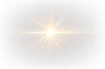 Rays of Light Glow Bright Light Star Yellow Sun Rays Overlay Sunlight Flare Effect PNG for Stunning...