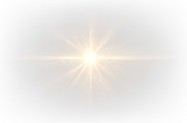 Rays of Light Glow Bright Light Star Yellow Sun Rays Overlay Sunlight Flare Effect PNG for Stunning Bright Radiant Visuals