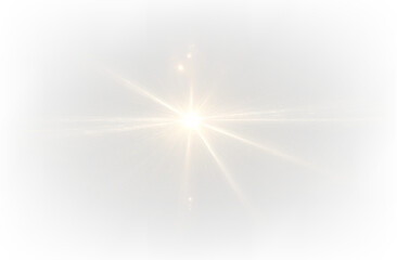 Bright Sun Light Sunshine Sunlight Flare Glow Ray Shine PNG Overlay for Transparent Art Sparkling Warmth in Summer Visuals