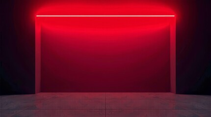 Cybersecurity protection visualized with blocked access light scene