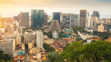 Fototapeta premium View of Rio De Janeiro from above.