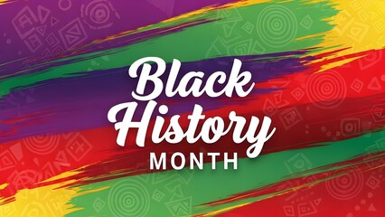 Celebrate black history month with vibrant colors and cultural designs