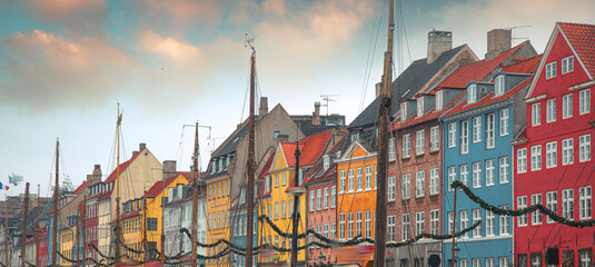 Nyhavn is the old harbor of Copenhagen