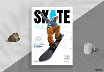 Skate Board Flyer Template