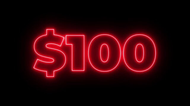 6 hundred dollar counter animation. 6 hundred dollar counting animation. Counting money and digits increasing. Animated Counter from 0 to 600 with 4k resolution, Motion