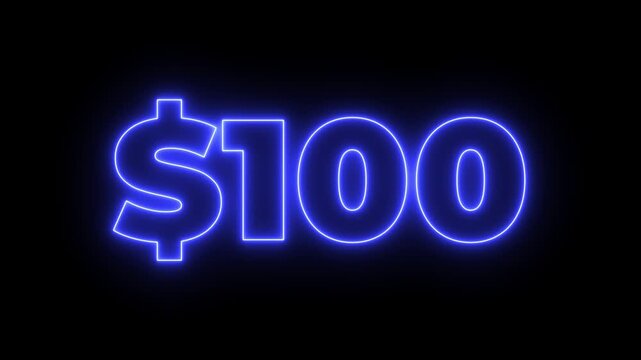 6 hundred dollar counter animation. 6 hundred dollar counting animation. Counting money and digits increasing. Animated Counter from 0 to 600 with 4k resolution, Motion
