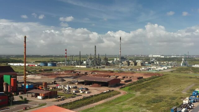 French seaside oil production plant