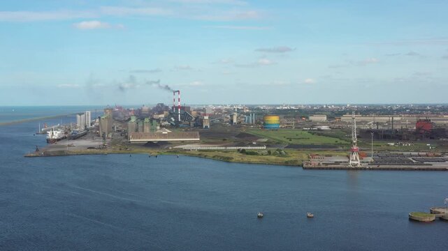 French seaside oil production plant