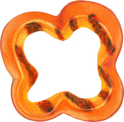 Watercolor hand drawn realistic grilled food