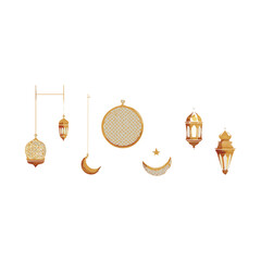 Obraz premium Golden Christmas balls hanging as shiny gold ornaments on a festive holiday tree illustration