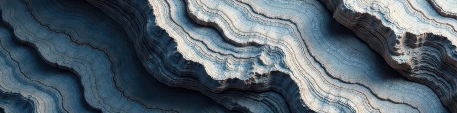 Close-up migmatitic gneiss; swirling grey tones , stone, grey