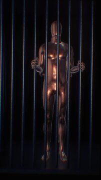An abstract looping sequence depicting being trapped as a visual metaphor. Useful for representing a range of subject matter including psychology, human rights, oppression, imprisonment, and freedom.