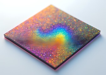 Iridescent Resin Art with Rainbow Effect