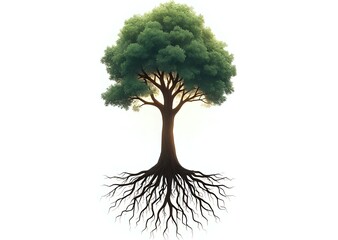 Majestic Tree with Roots