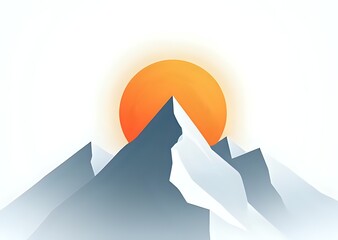 Mountain Sunrise Silhouette