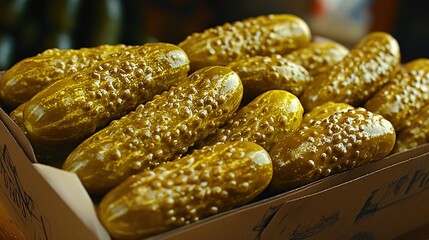 Vibrant fresh ears of corn arranged in a rustic wooden crate for market display