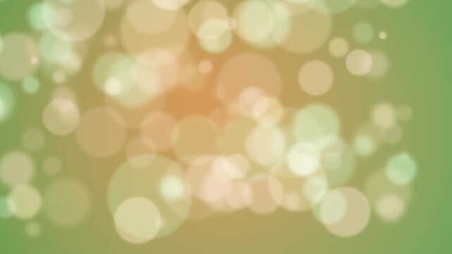Green bokeh lights create a dreamy, atmospheric backdrop