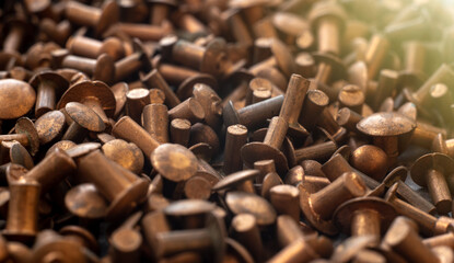 Copper rivets.Purchase of non-ferrous metal.Purchase of copper.