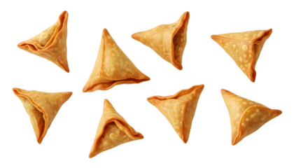 potato chips isolated on white