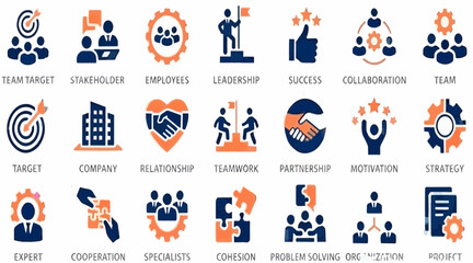 Fototapeta premium Illustrations of various business concepts