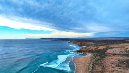 Aerial photo of Mount Camel Beach South Australia © Reef Pix