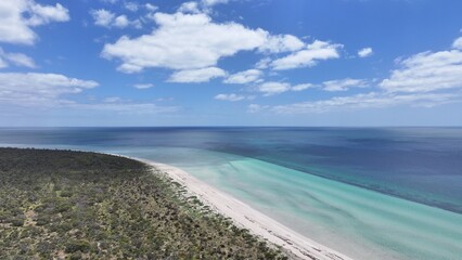 Aerial photo of Leven Beach The Pines South Australia