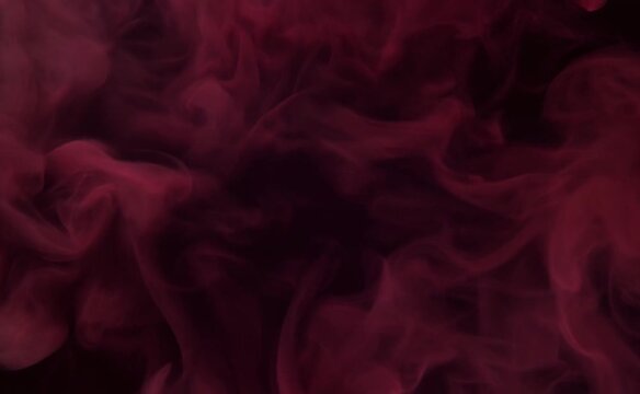 Smoky Red Flames Rising on Black Background Abstract Motion