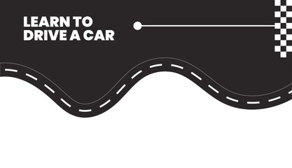 Design learn driving car minimalist simple abstract