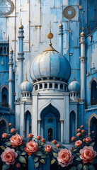 Illustration of mosque 