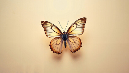Obraz premium Detailed macro shot of a butterfly with elegant wings on a Soft background for nature lovers and art enthusiasts