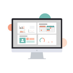 Hospital Dashboard Interface with Administrative Panels