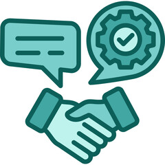 Negotiation Skills solid icon