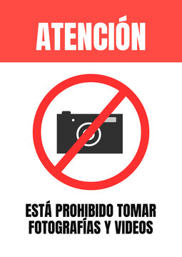 Prohibido tomar fotos 
