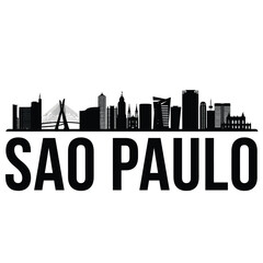 Sao Paulo skyline graphic A striking representation of Brazil s vibrant city © MstLaila