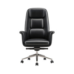 Fototapeta premium Elegant office chair isolated on transparent background