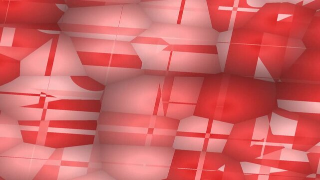Abstract red geometric pattern with soft overlapping shapes.