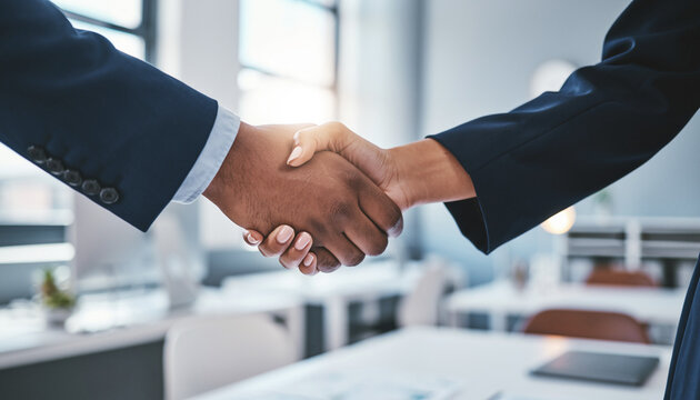 ビジネスシーンで交わされる信頼の握手