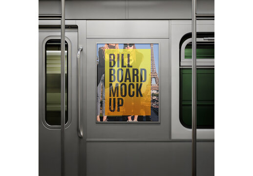 Subway Billboard Mockup