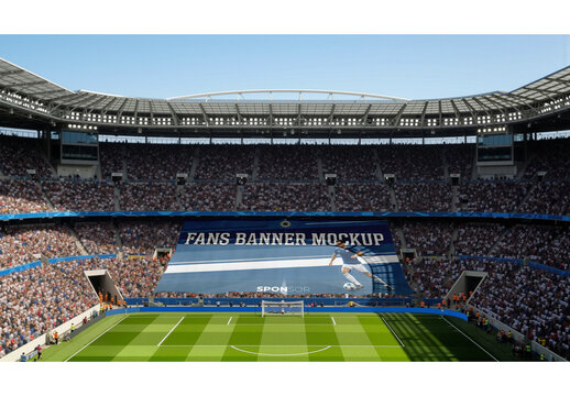Football Fans Banner Mockup