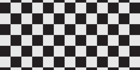 Fototapeta premium Black and white checkered pattern, Checkerboard seamless pattern
