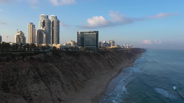 Aerial Drone View Netanya Cliff Beach Coast Israel

Aerial drone footage of Netanya coastal cliffs and shoreline 1.1.2026 Israel
