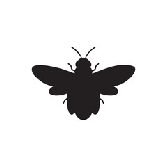 Firefly silhouette icon vector flat design.